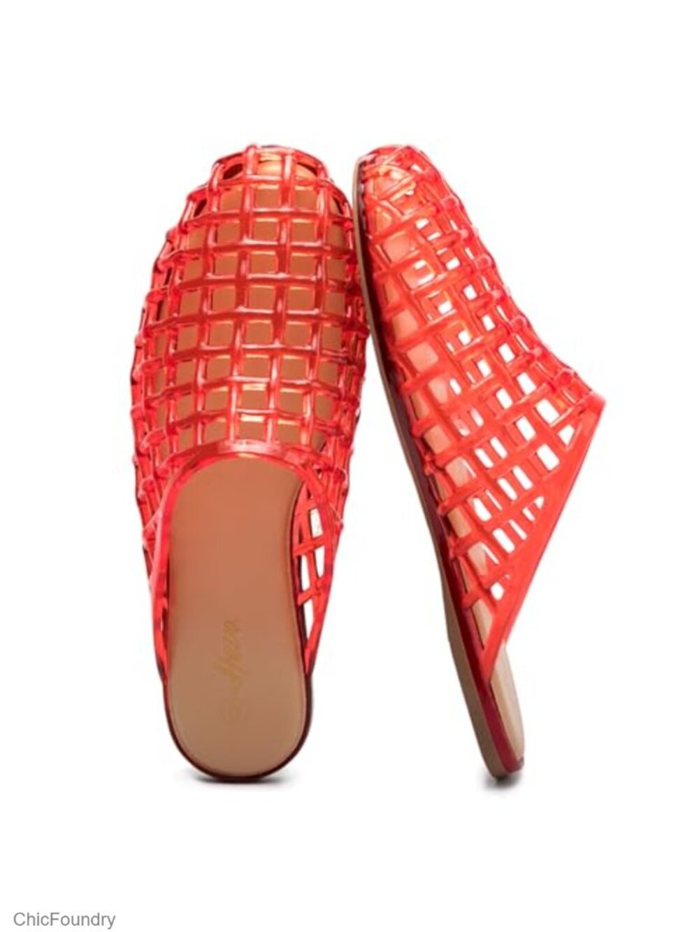 Women's Jelly Slide Sandals Lightweight PVC Closed Toe Slip On